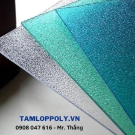 Tấm Poly sần nhám hạt nước với vẻ đẹp phá cách, hiện đại