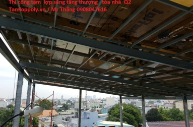 THI CÔNG TẤM LỢP POLY 