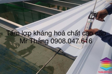 Những lưu ý khi thi công tấm lợp kháng hóa chất Alderon